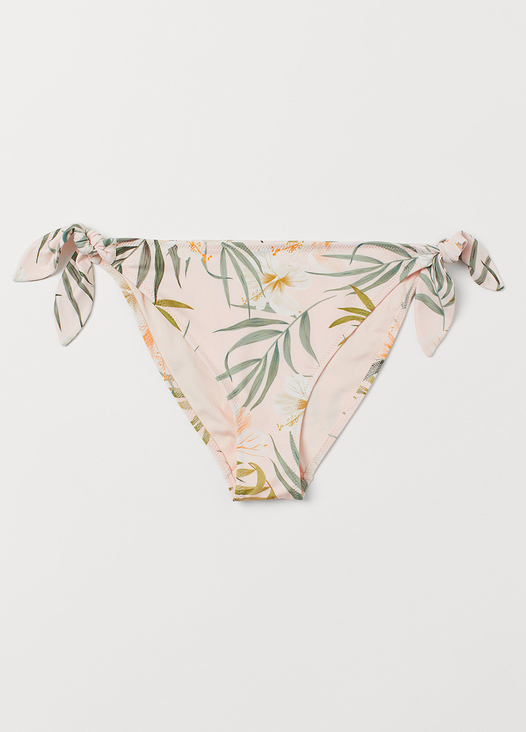 Персиковые купальные трусики-плавки с цветочным принтом H&M