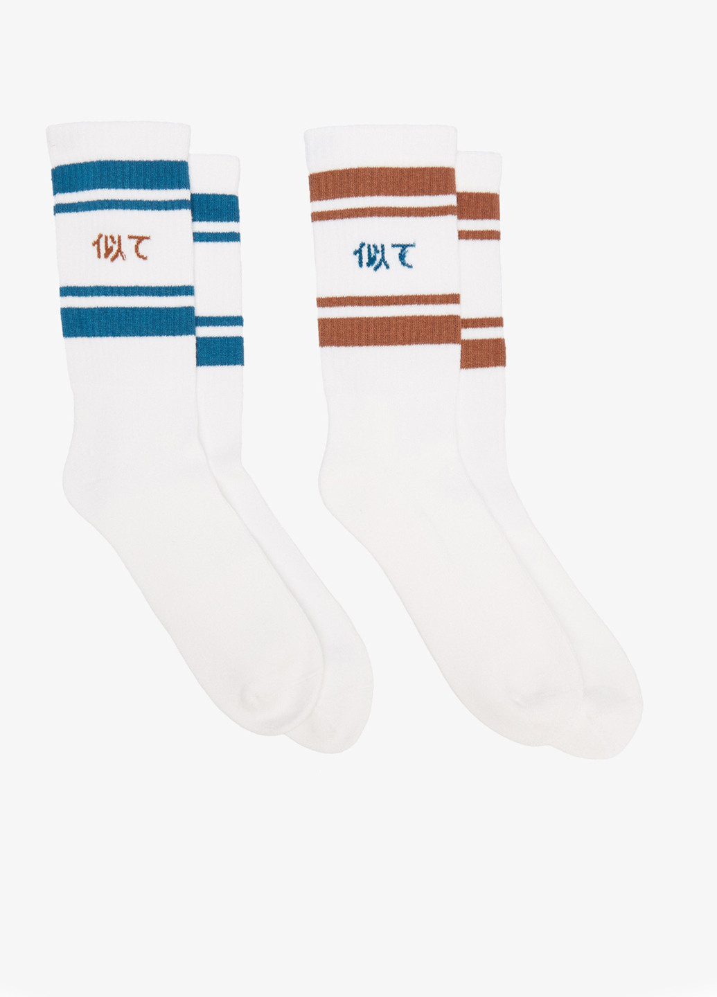 Белые носки (2 пары) UNITED4 полоска (329059785)
