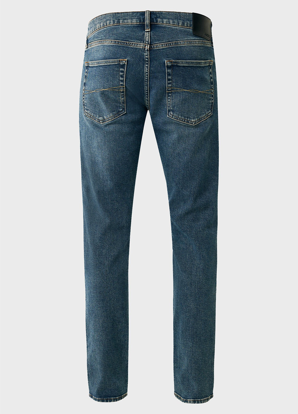Темно-синие демисезонные зауженные джинсы Mexx