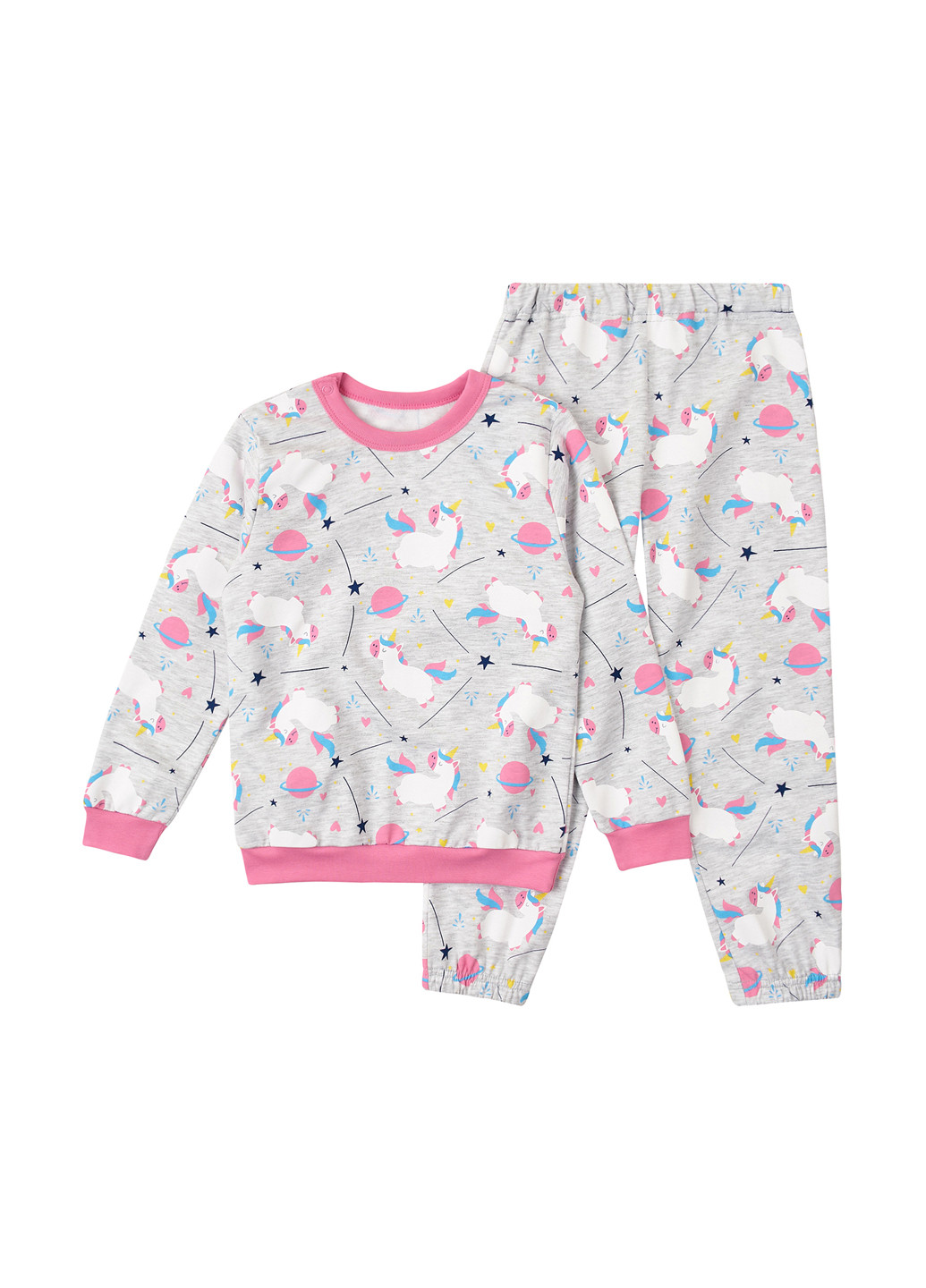 Серая всесезон пижама (свитшот, брюки) свитшот + брюки Ляля