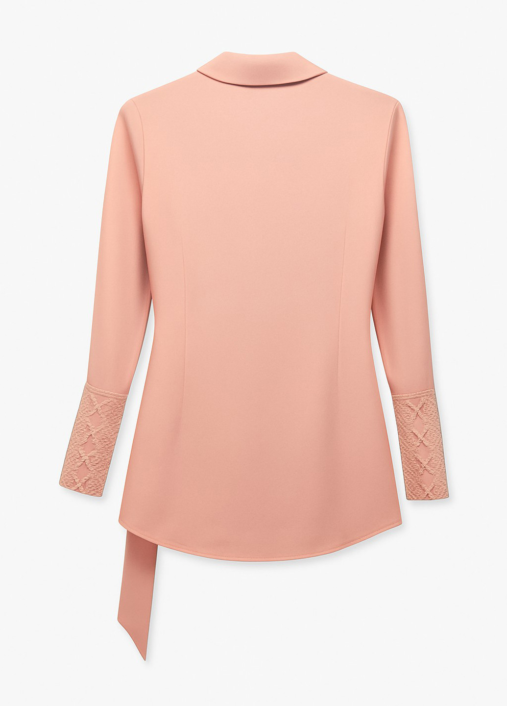 Пудрова блуза на запах Sassofono