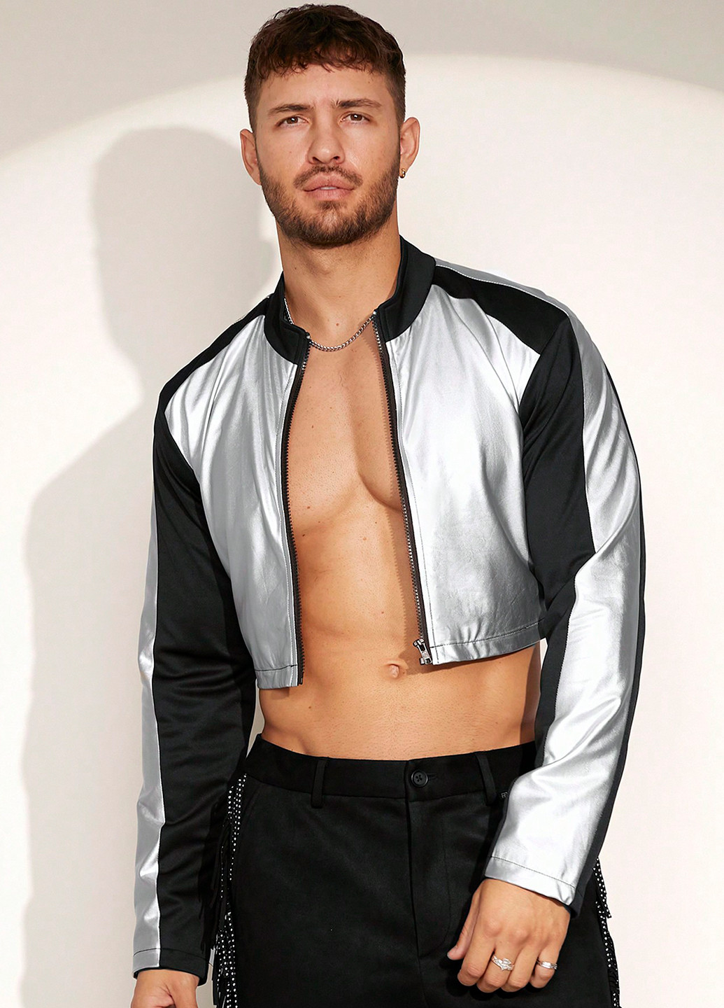 Комбінована демісезонна куртка SHEIN