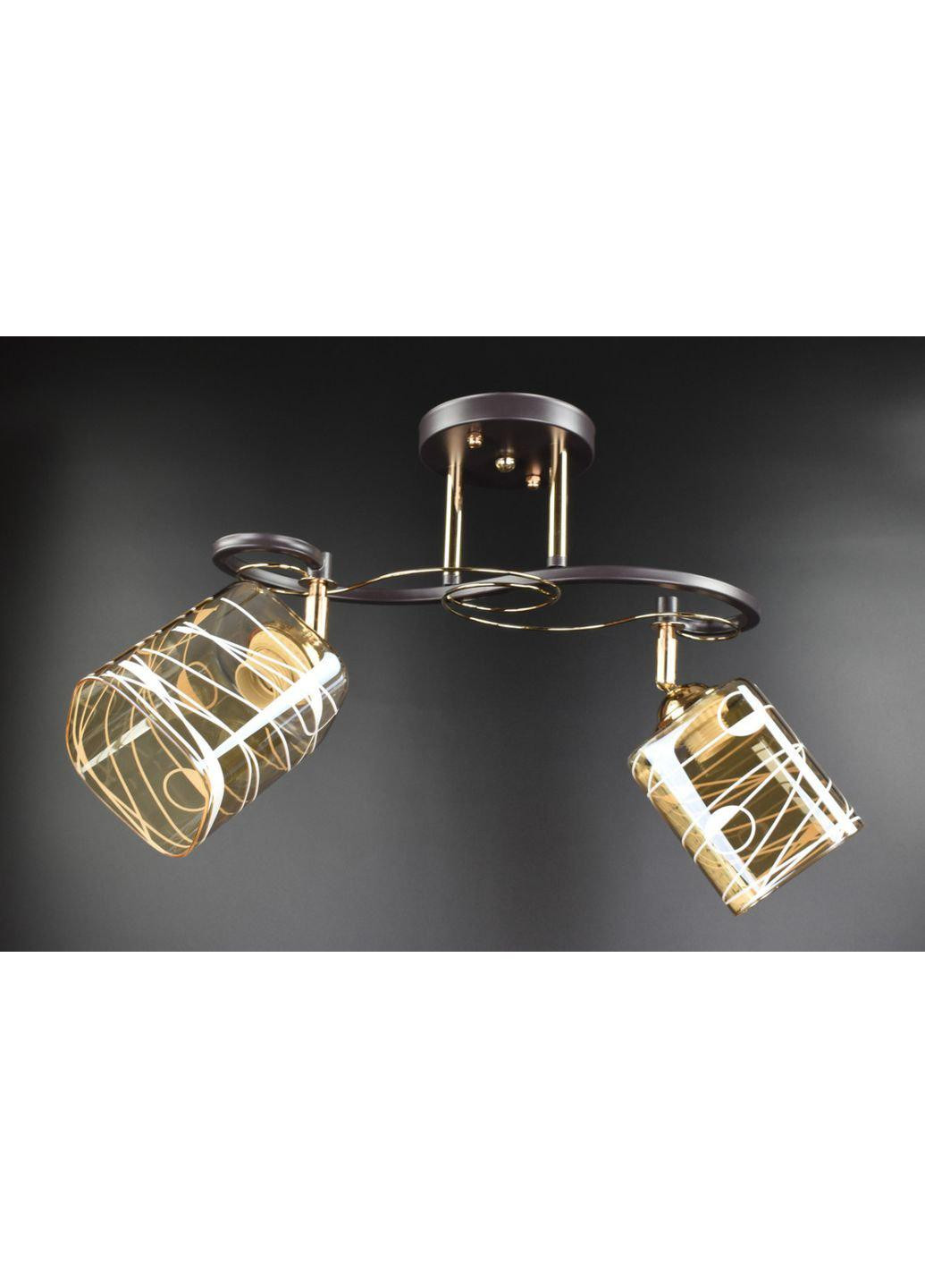 Люстра потолочная на 2 лампочки 7182/2A Коричневый 33х16х45 см. Sunnysky (253122423)