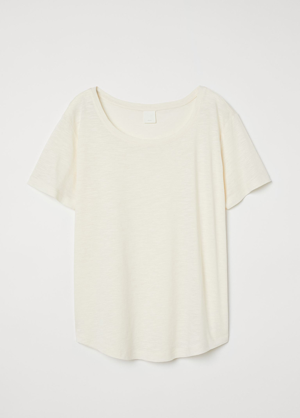 Кремовая летняя футболка H&M