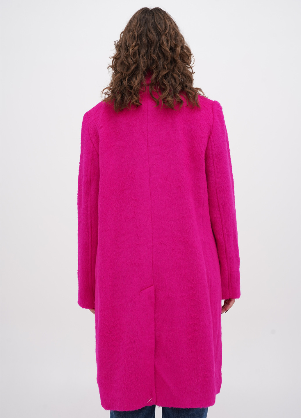 Фуксинове (колору Фукія) демісезонне Пальто двобортне Talbots