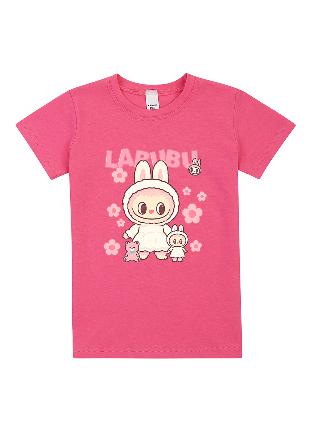 Розовая летняя футболка Garnamama