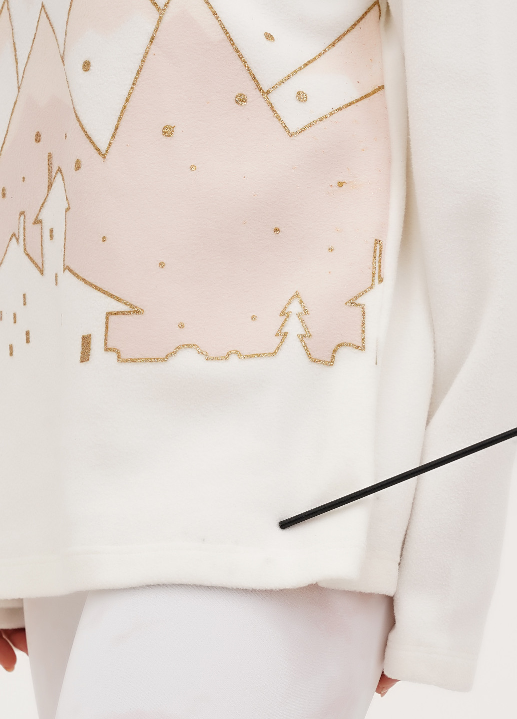 Молочный свитшот Terranova рисунок глиттер (338005861)