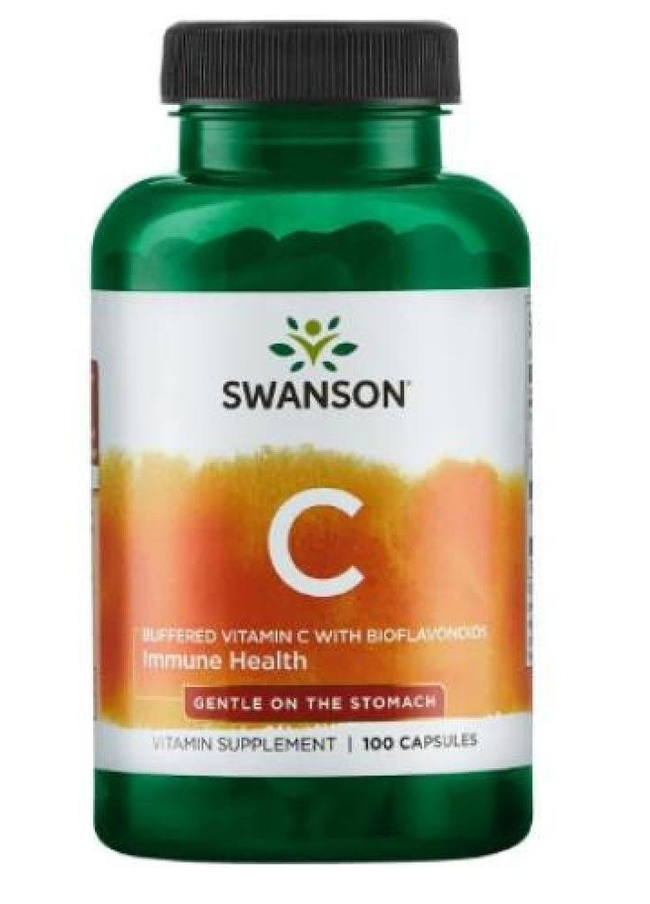 Витамин С с биофлавоноидами для иммунитета Immune Health Buffered Vitamin C with Bioflavonoids 100 caps Swanson (232599961)