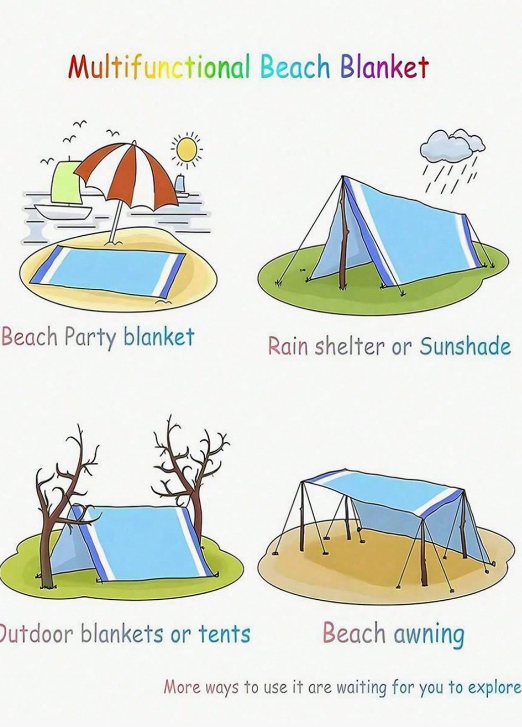 Пляжний килимок SHEIN (366512246)