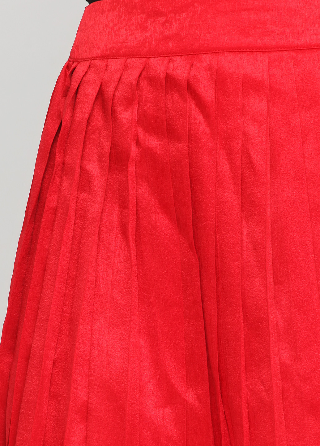 Красная кэжуал однотонная юбка Boohoo плиссе