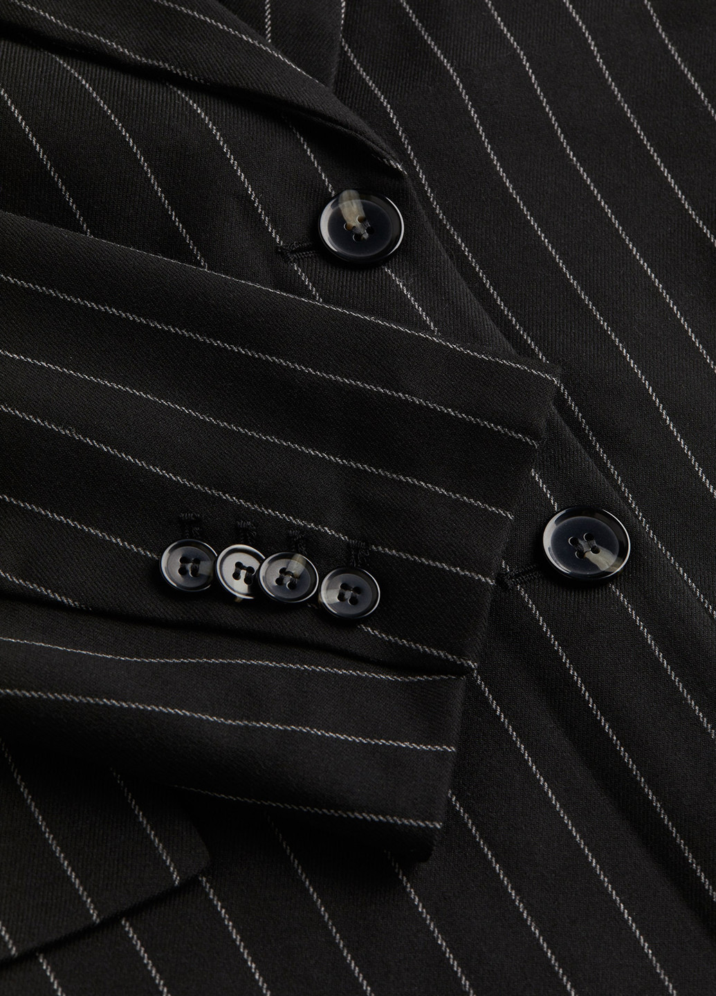 Черный женский жакет H&M полосатый - демисезонный