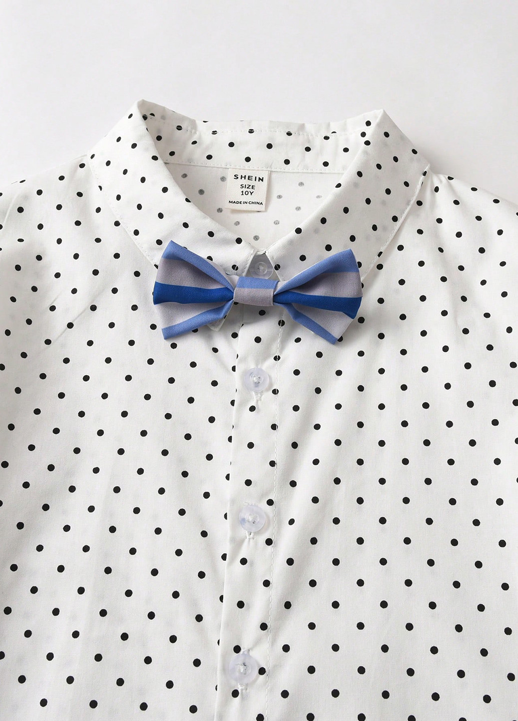 Синій демісезонний костюм (жилет, сорочка, штани) з сорочкою, брючний SHEIN