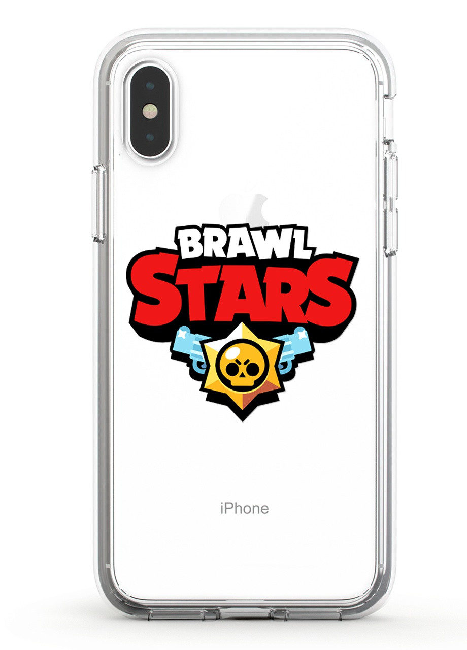 Чехол силиконовый Apple Iphone Xs Лого Бравл Старс (Logo Brawl Stars) (8938-1000) MobiPrint (219284409)