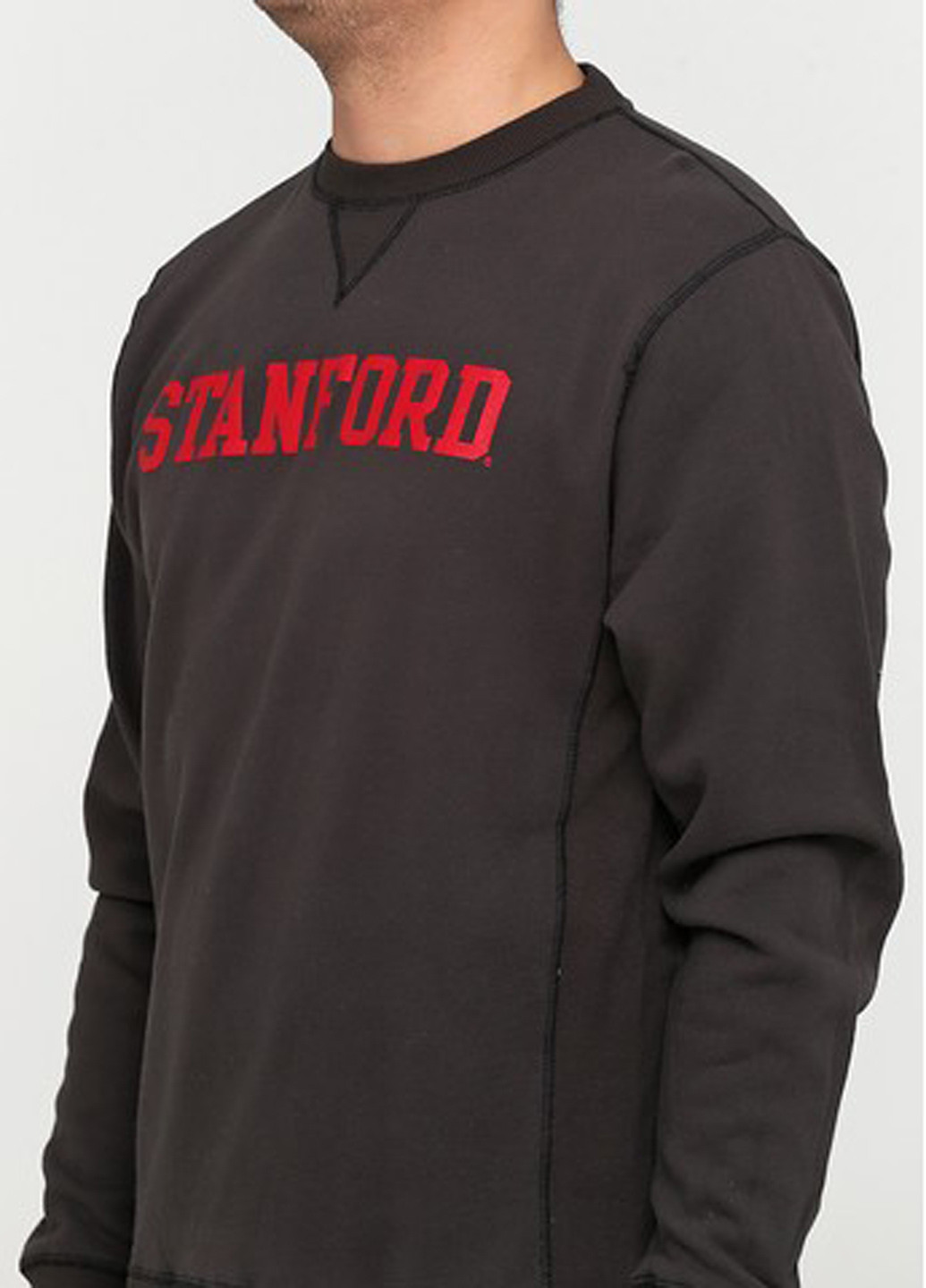 Темно-коричневый свитшот Blue 84 надпись без декора (361959980)