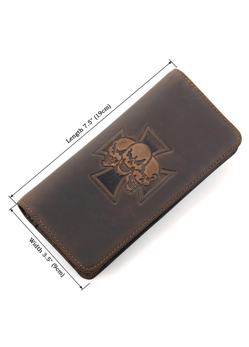 Чоловічий шкіряний гаманець 9х19 см Vintage (252131052)