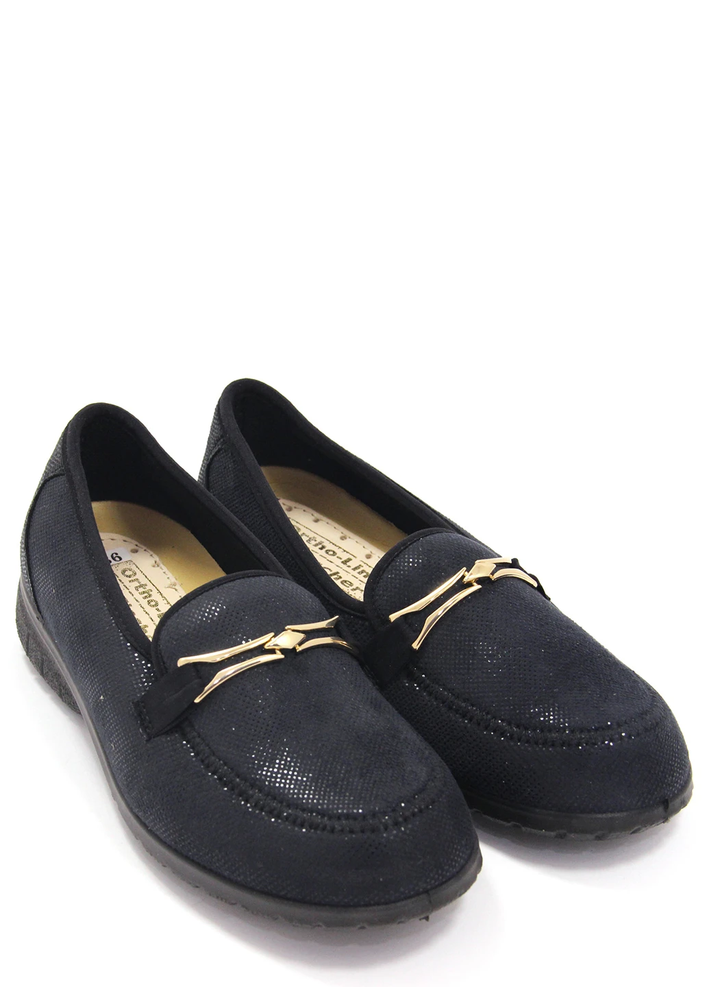 Синие женские лоферы Fischer Markenschuh однотонные