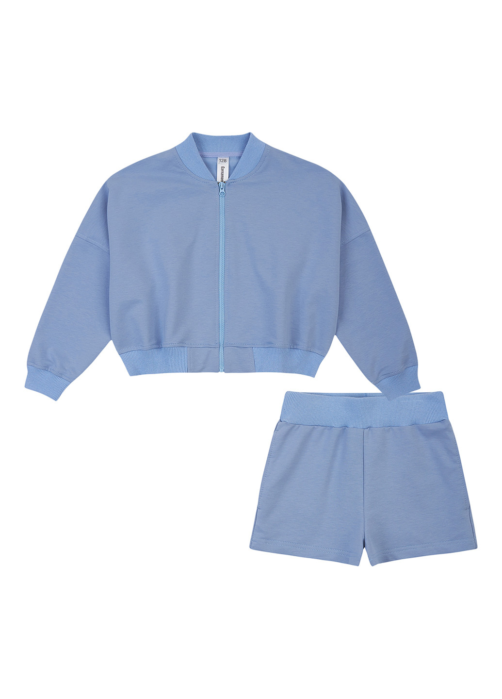 Голубой демисезонный комплект (бомбер, шорты) Garnamama