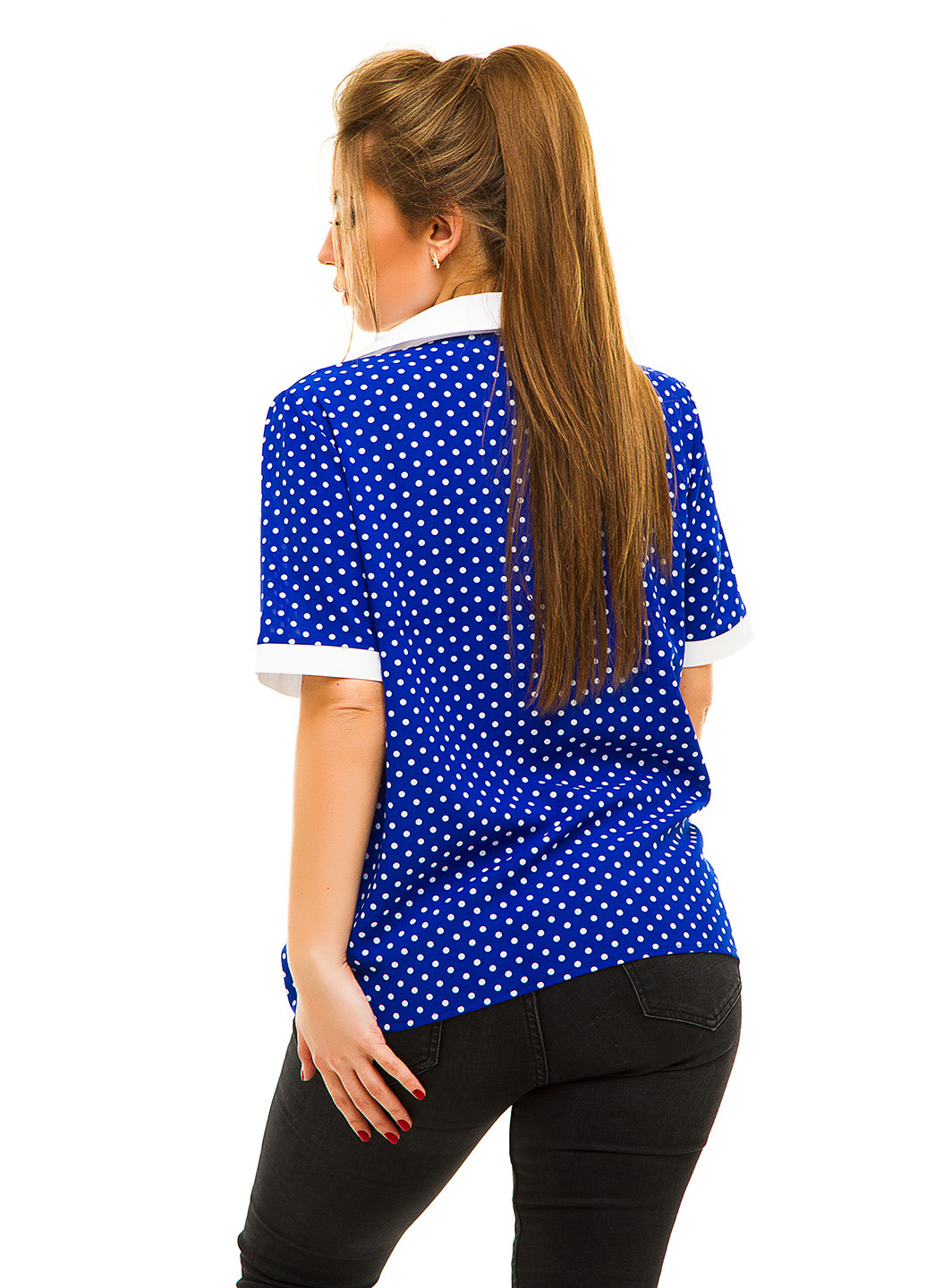 Синяя летняя блуза Lady Style