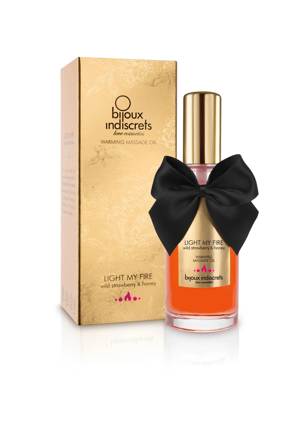 Согревающее массажное масло LIGHT MY FIRE земляника с медом, 100 мл Bijoux Cosmetiques Bijoux Indiscrets (252297761)