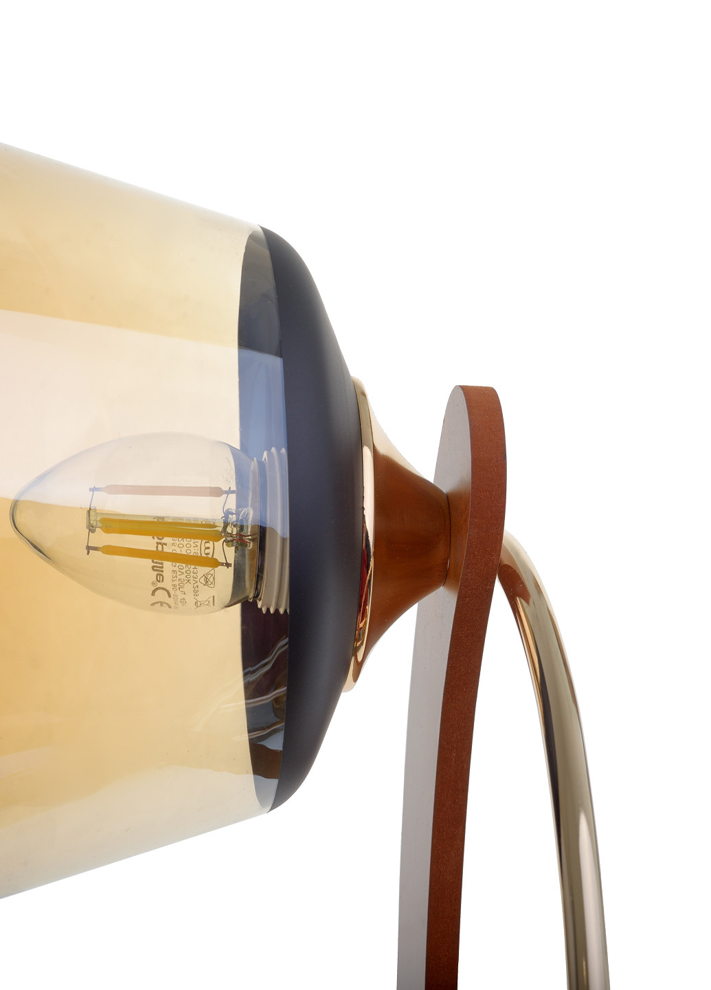 Люстра на 3 плафона золотистая LK-704S/3 E27 FG Brille (220133475)