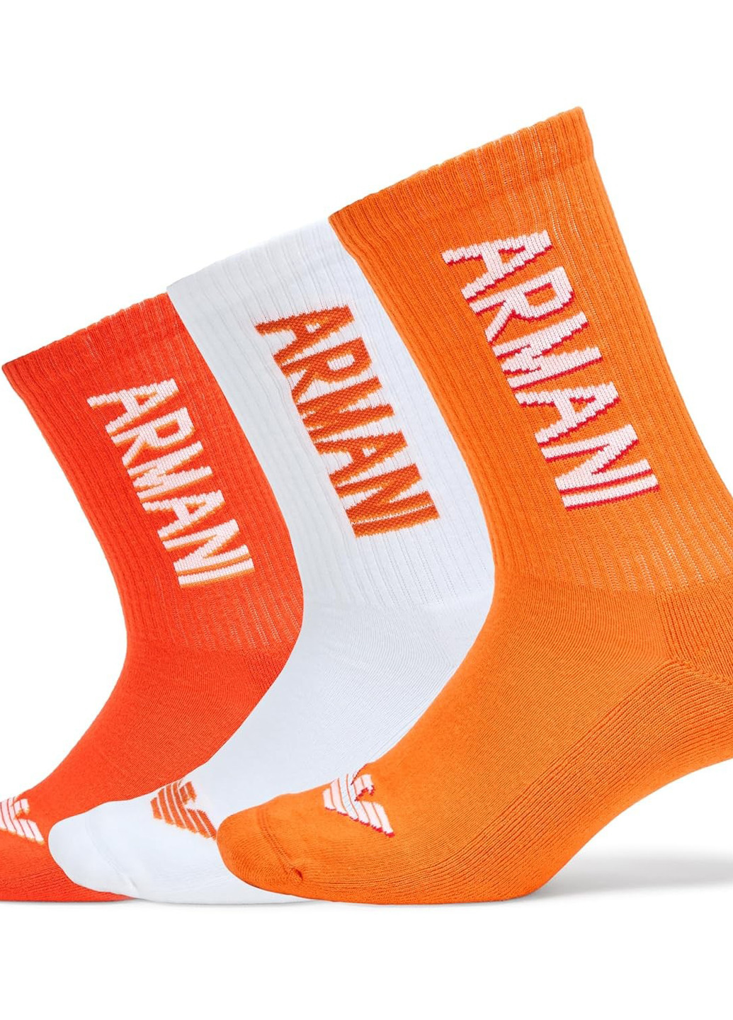 Комбіновані шкарпетки (3 пари) Emporio Armani логотипи (370300191)