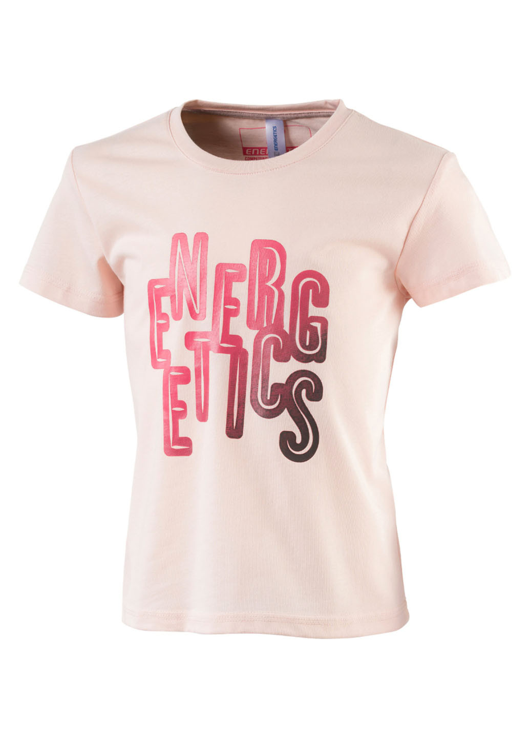 Розовая летняя футболка с коротким рукавом Energetics