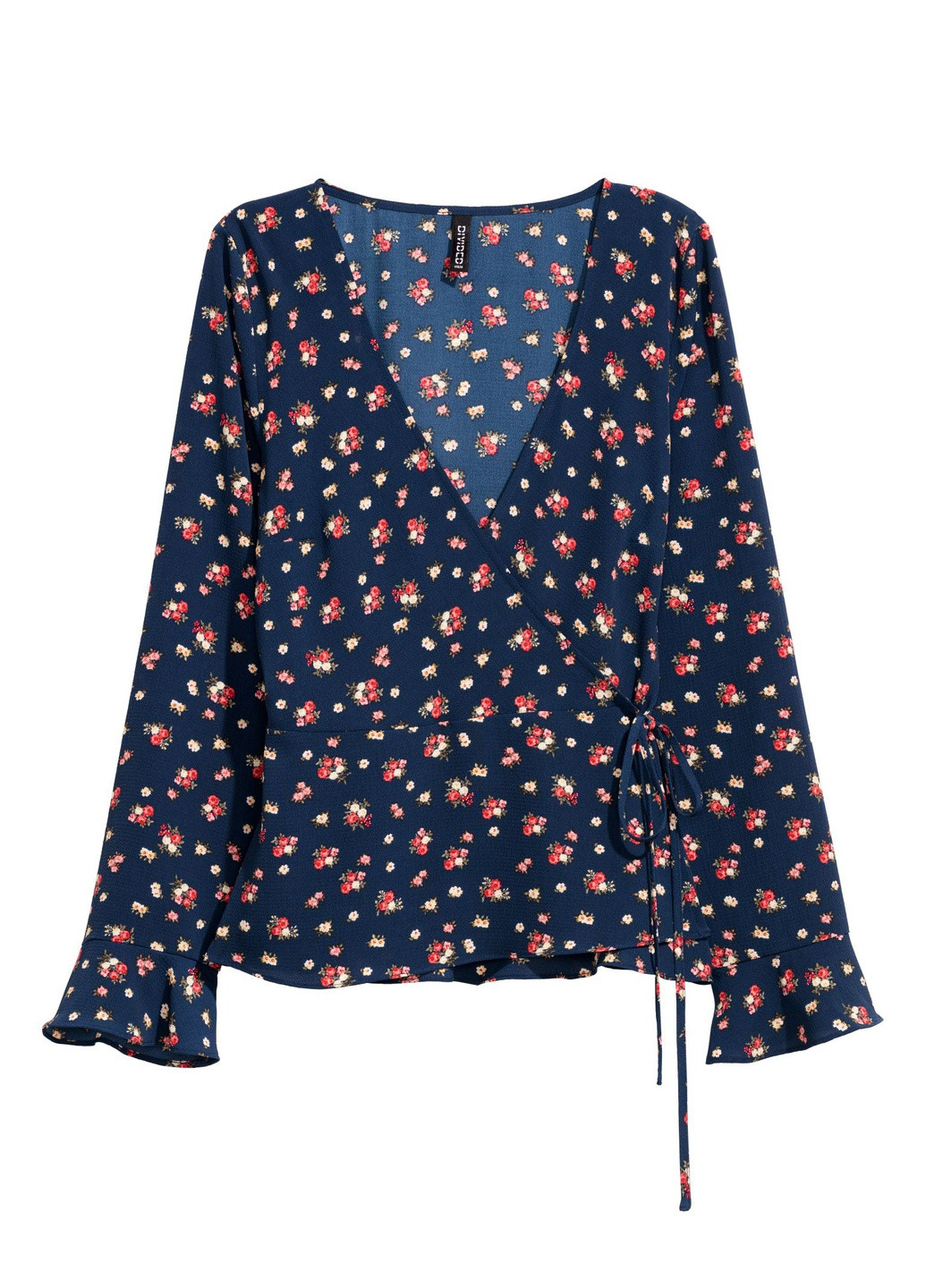 Тёмно-синяя блуза H&M