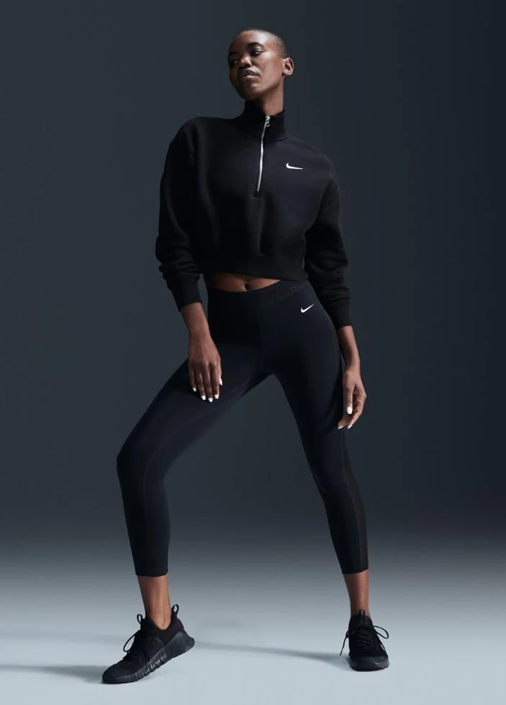 Черные демисезонные леггинсы fn4981-010 Nike