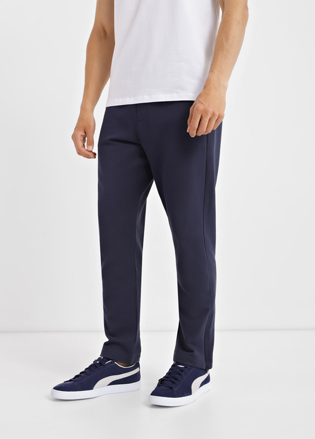 Темно-синие спортивные демисезонные прямые брюки Promin