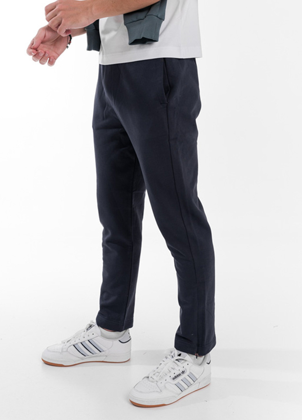 Темно-синие спортивные демисезонные прямые брюки Promin