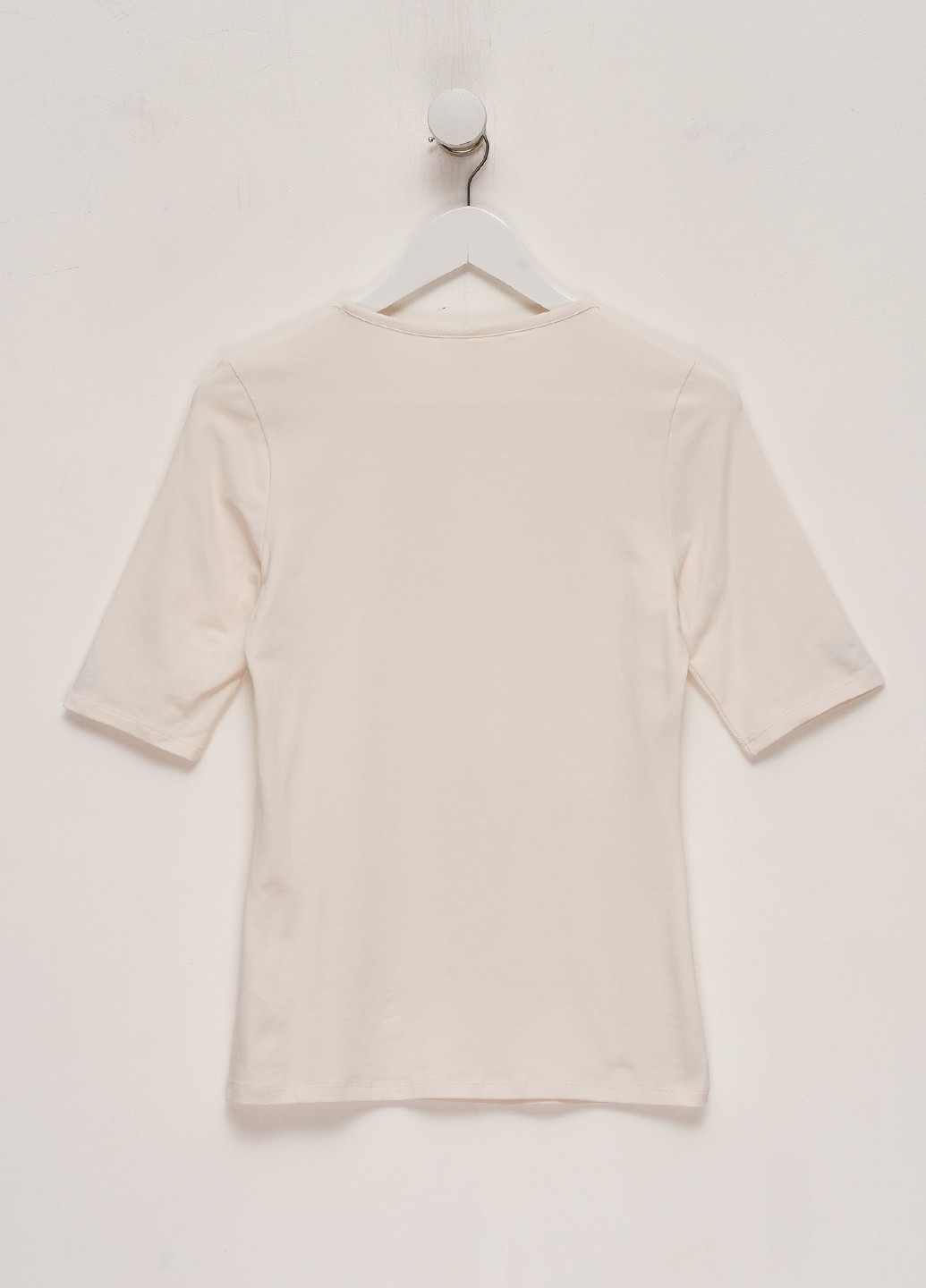 Светло-бежевая летняя футболка для беременных H&M
