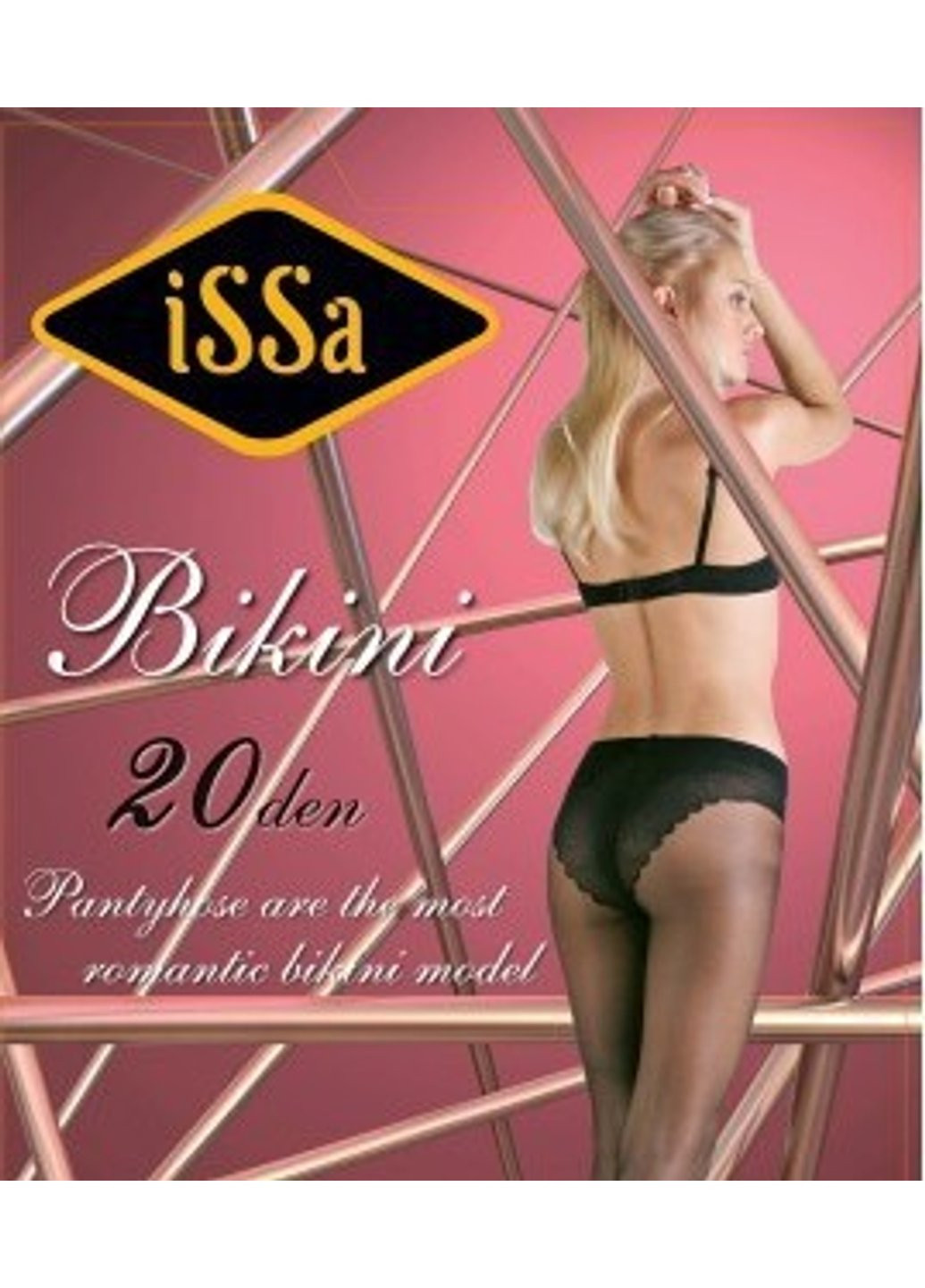 Колготки Bikini20 2 чорний ISSA PLUS (254442332)