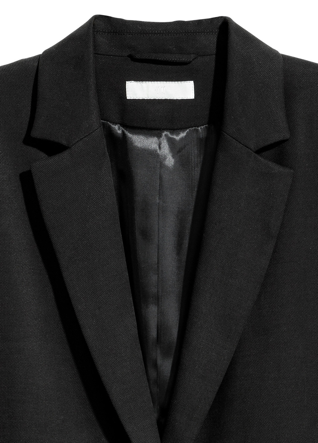 Черное демисезонное Пальто однобортное H&M