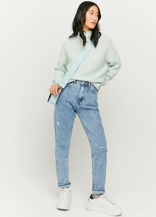 Джинсы Skinny Jeans - WOVEN HW MOM DENIM Tally Weijl - (228499678)