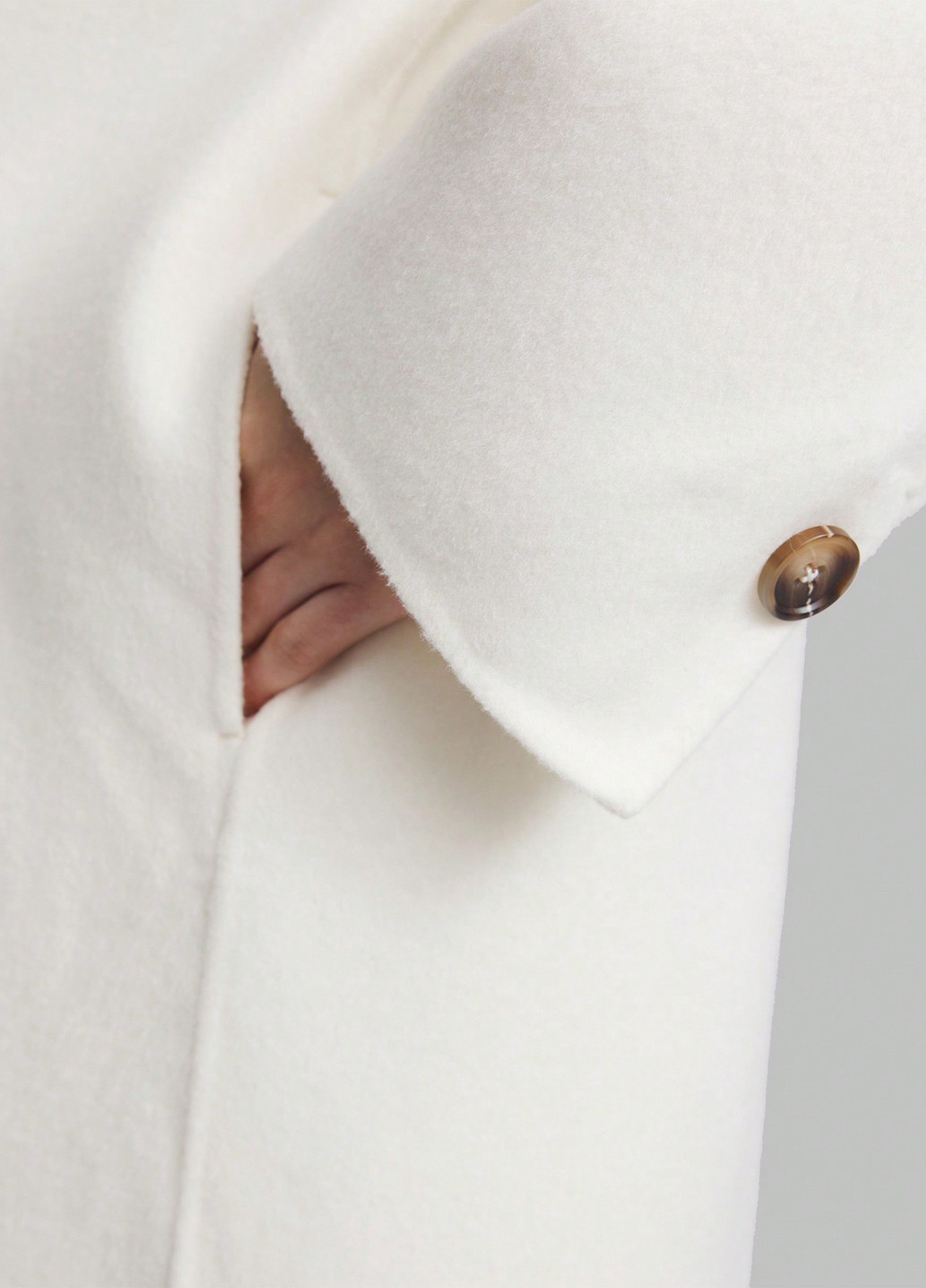 Белое демисезонное Пальто SHEIN