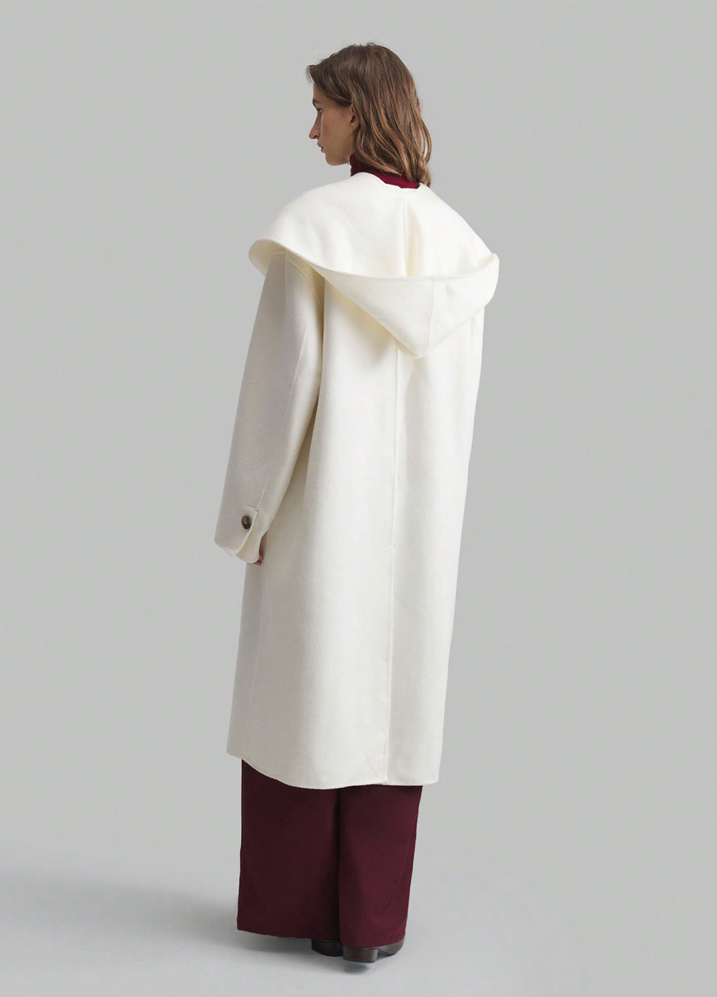 Белое демисезонное Пальто SHEIN