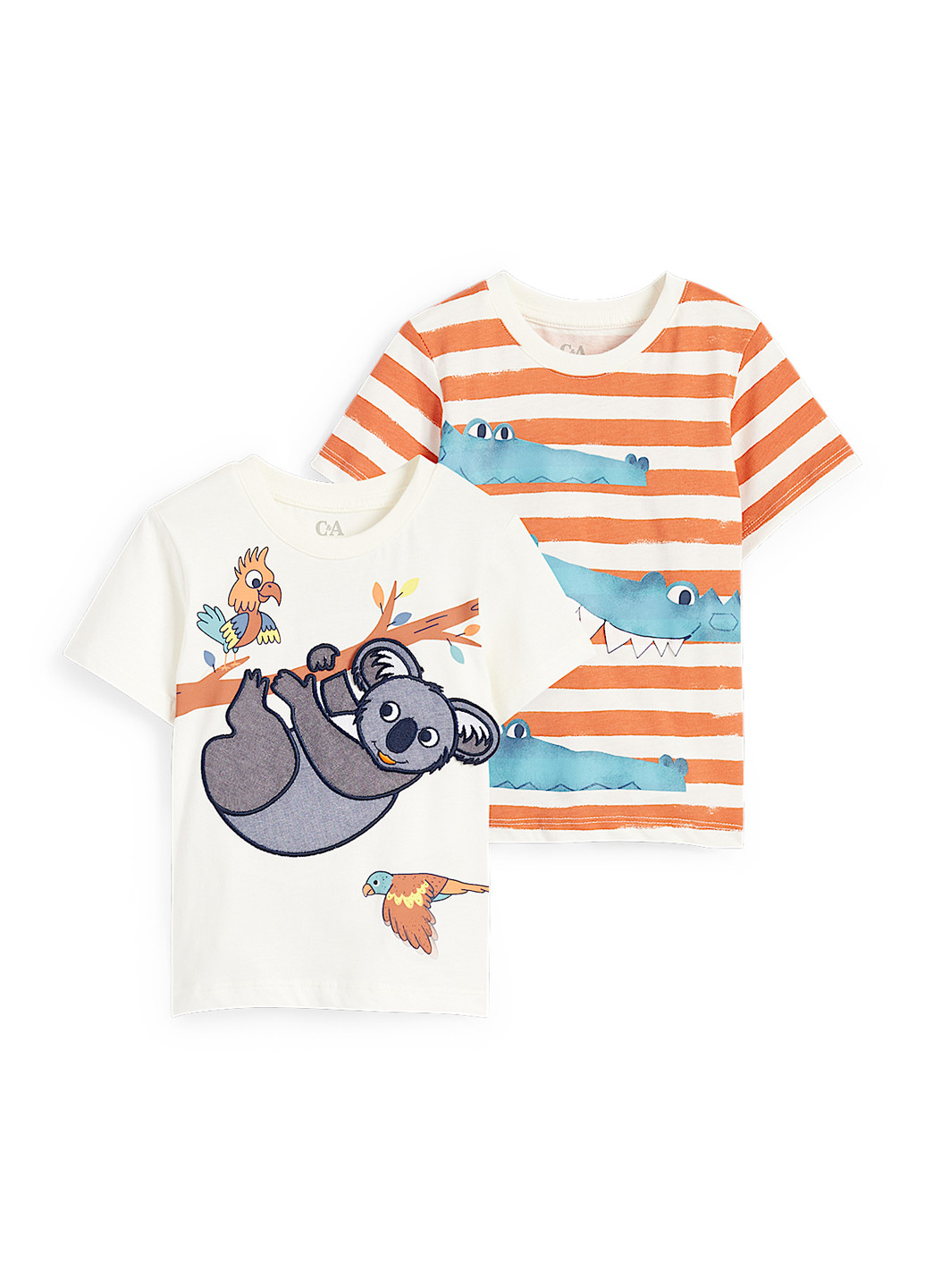 Комбінована літня футболка (2 шт.) C&A