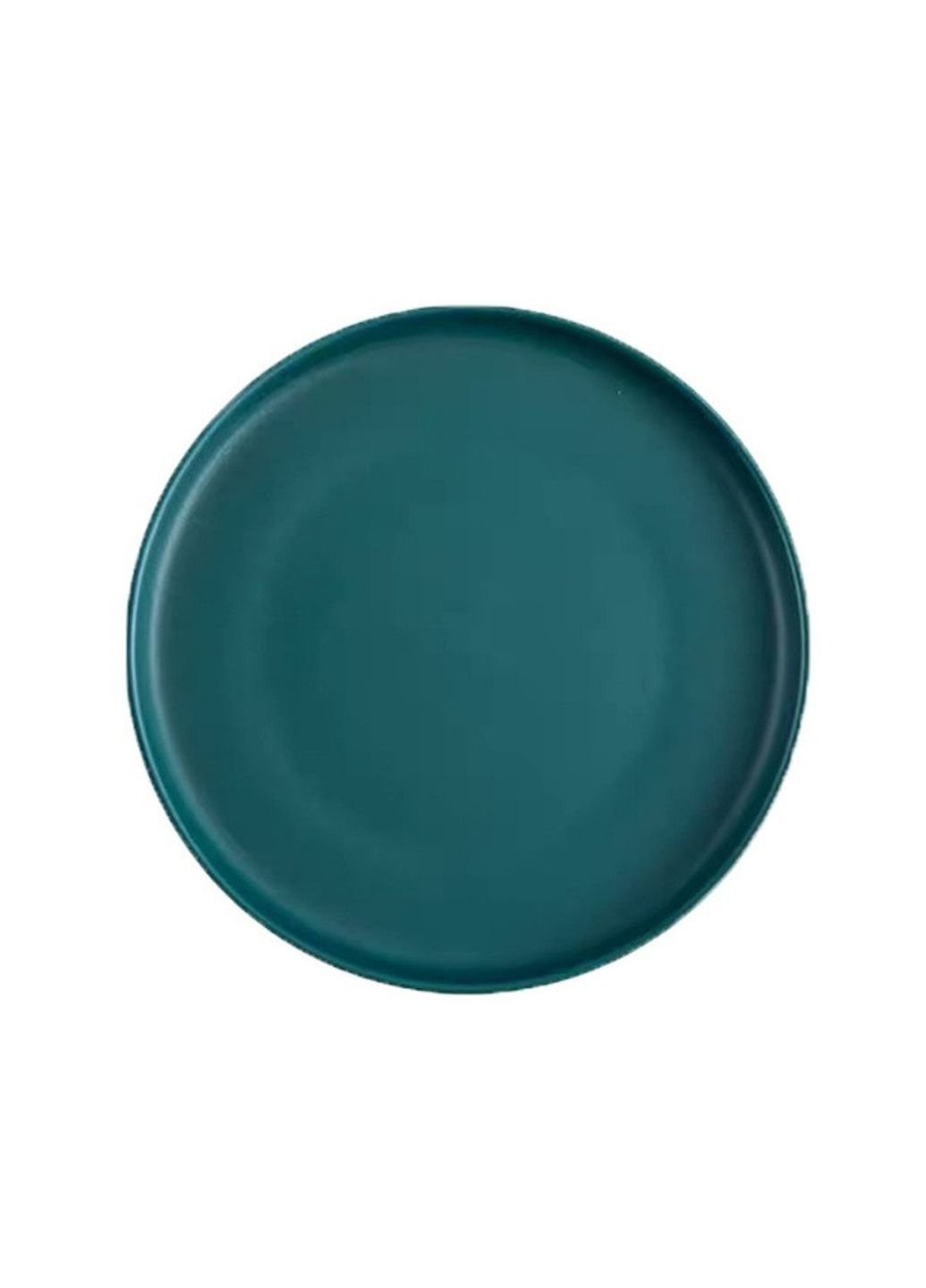 Тарілка підставна кругла 6481 25.3 см зелена No Brand (253618652)