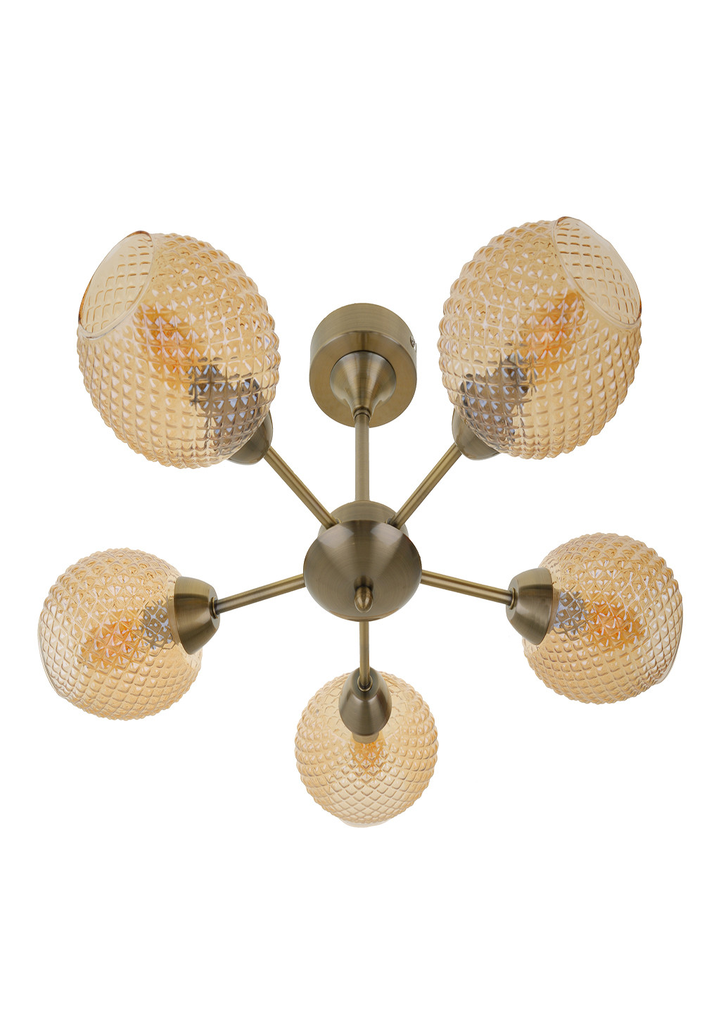 Люстра з покриттям латунь на 5 лампочок LK-721S/5 E14 AB Brille (251290869)