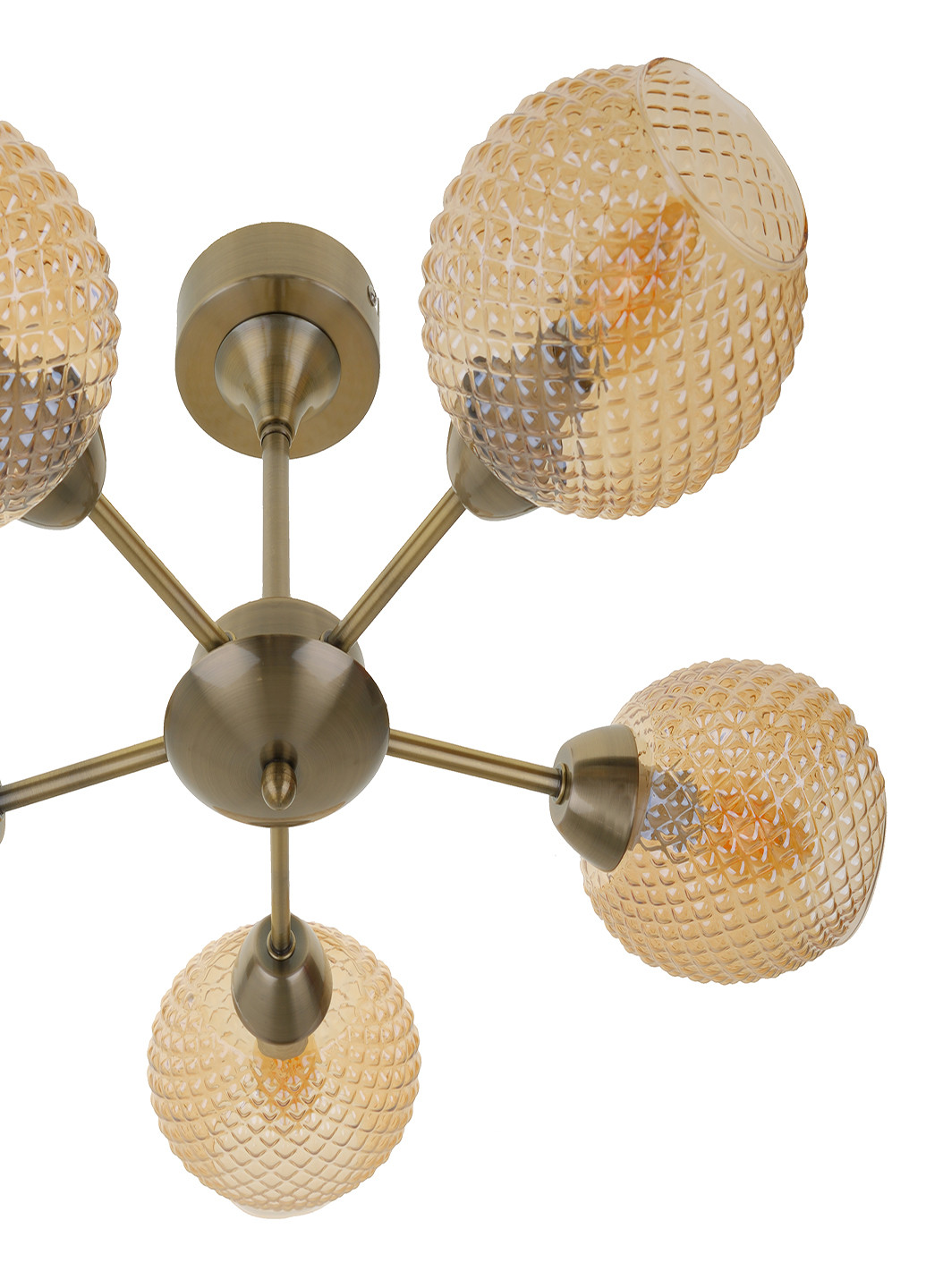 Люстра з покриттям латунь на 5 лампочок LK-721S/5 E14 AB Brille (251290869)