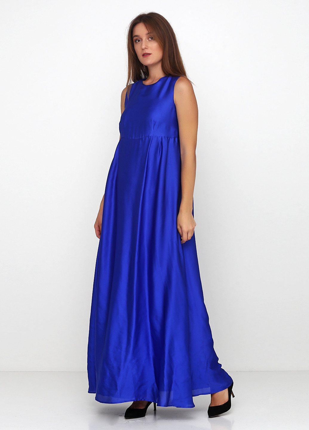 Синее вечернее платье Anastasia Ivanova for PUBLIC&PRIVATE однотонное