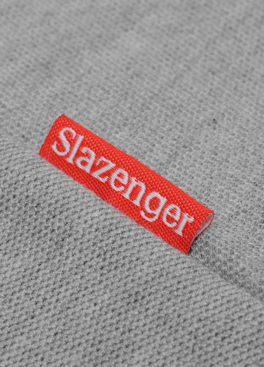 Светло-серая футболка-поло для мужчин Slazenger с логотипом