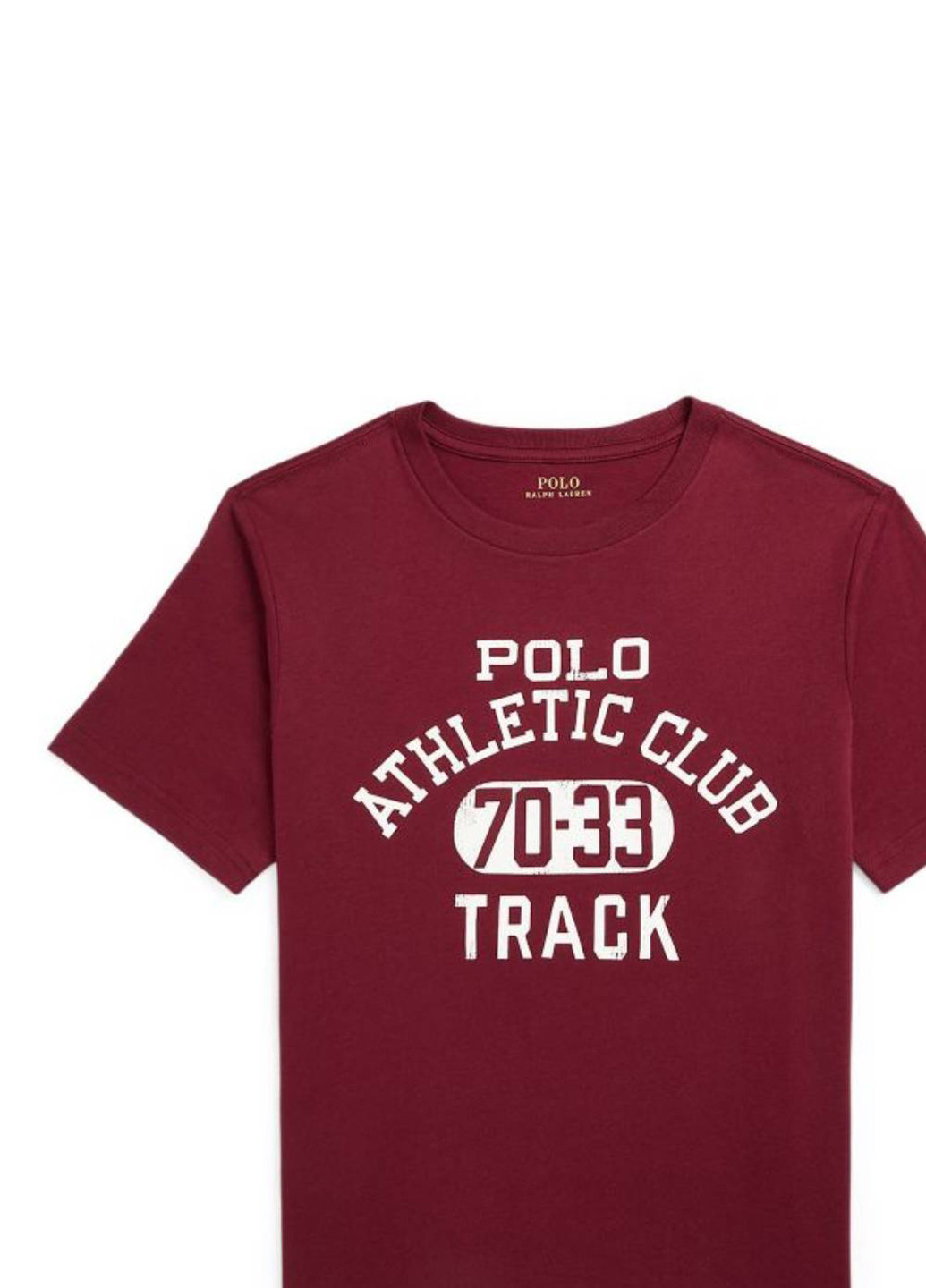 Бордова літня футболка Ralph Lauren