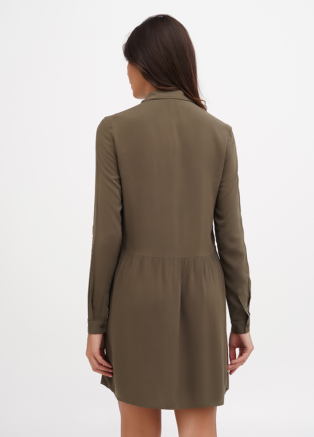 Зелена кежуал сукня сукня-сорочка Terranova однотонна