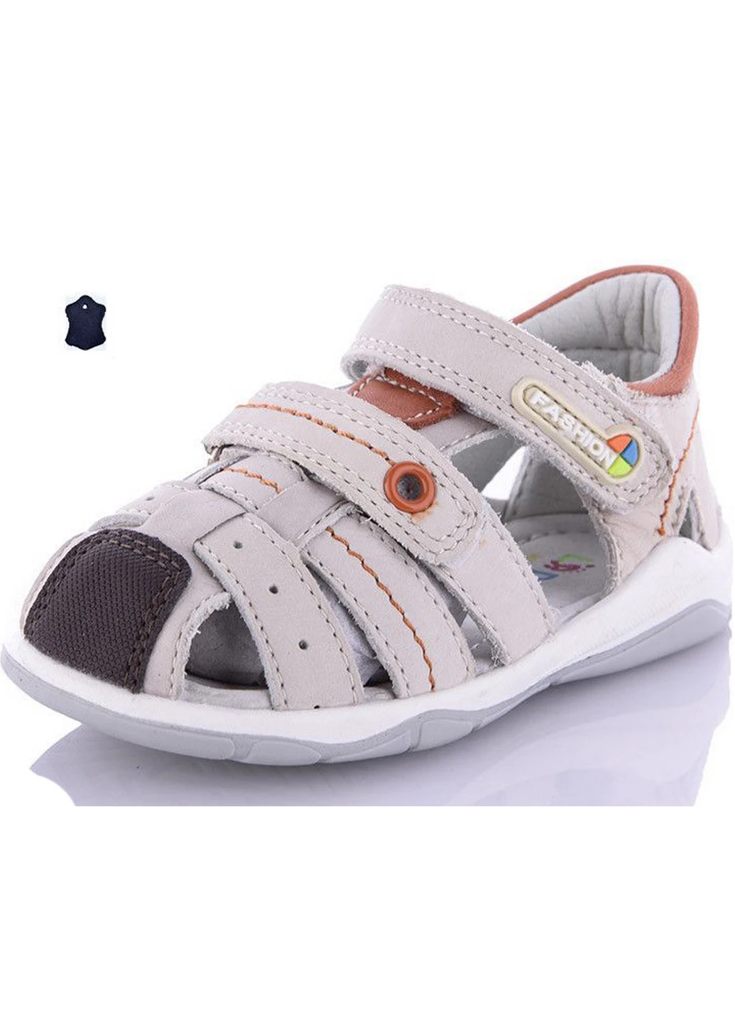 Кожаные сандалии M49-6 26 Бежевый Jong Golf (218327448)