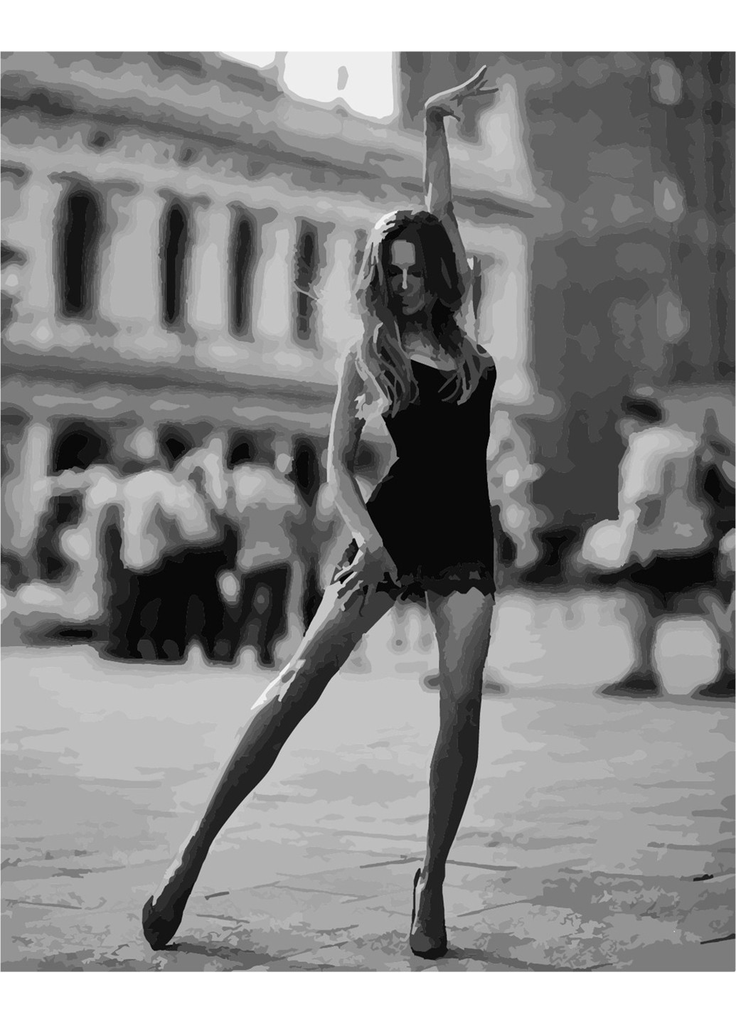 Картина по номерам "Танцівниця" 40х50 см ArtStory (252128105)