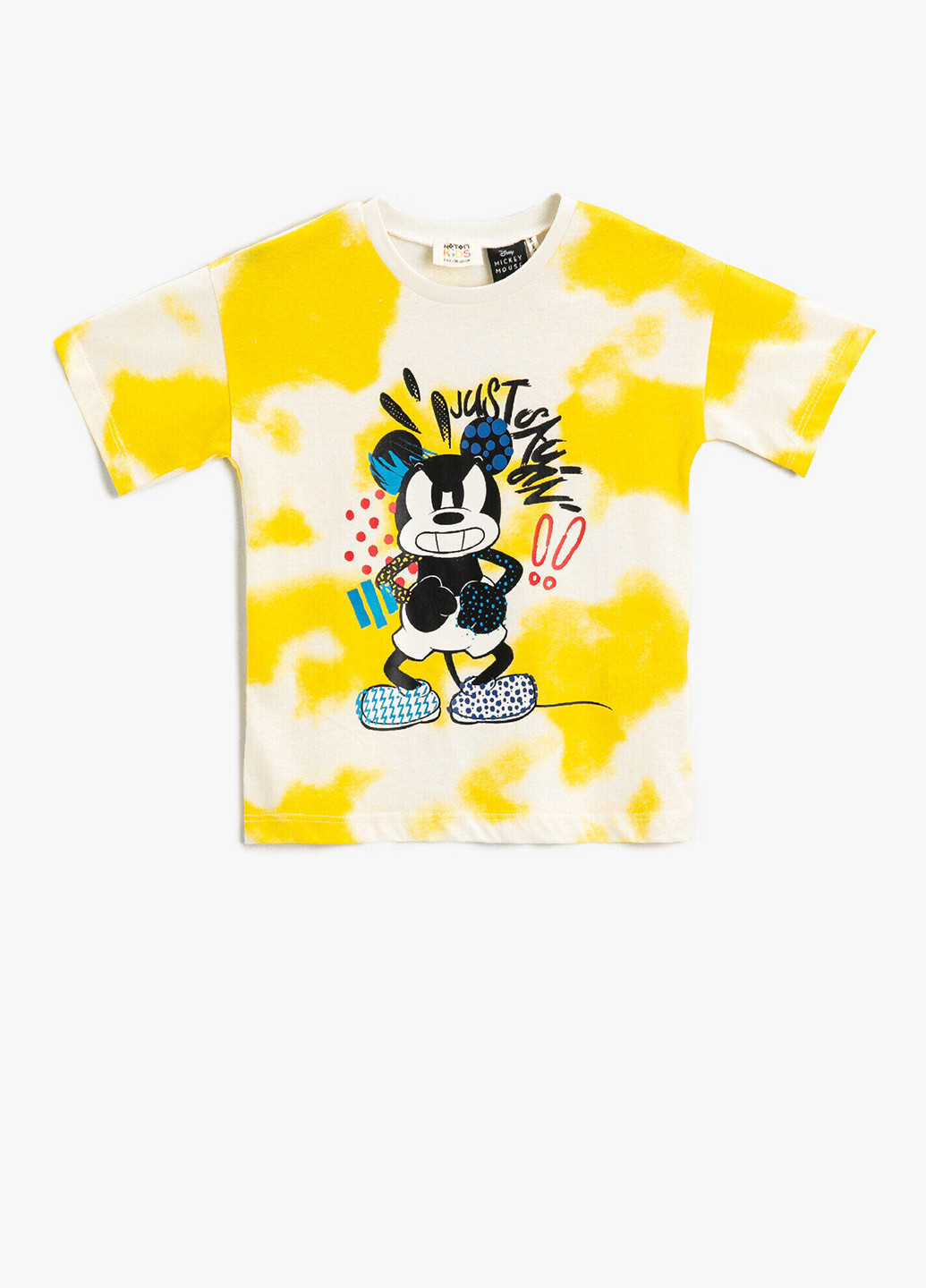 Желтая летняя футболка KOTON