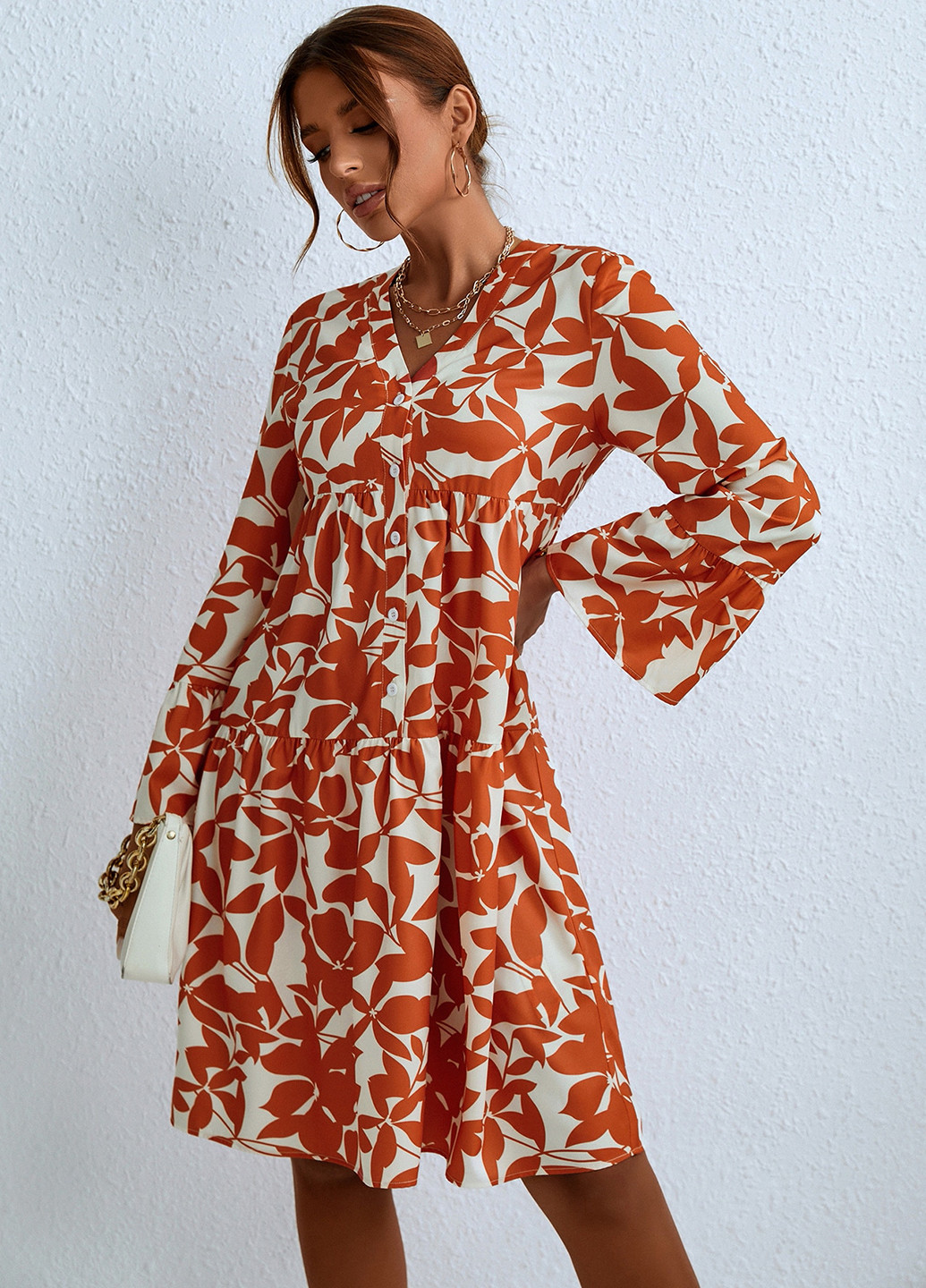 Комбінована кежуал сукня SHEIN з квітковим принтом