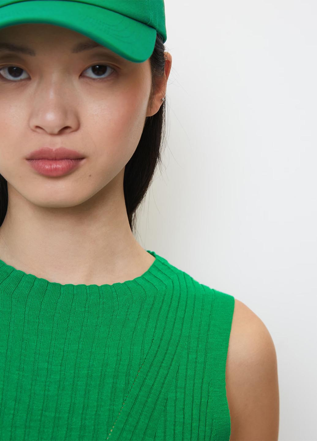 Зеленое кэжуал платье платье-майка Marc O'Polo однотонное