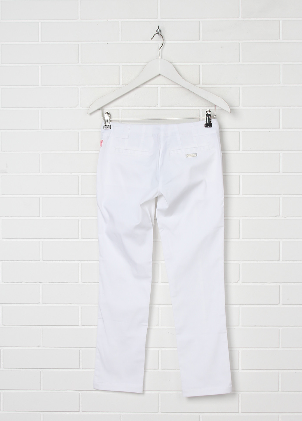 Белые кэжуал летние прямые брюки Roberto Cavalli Angels